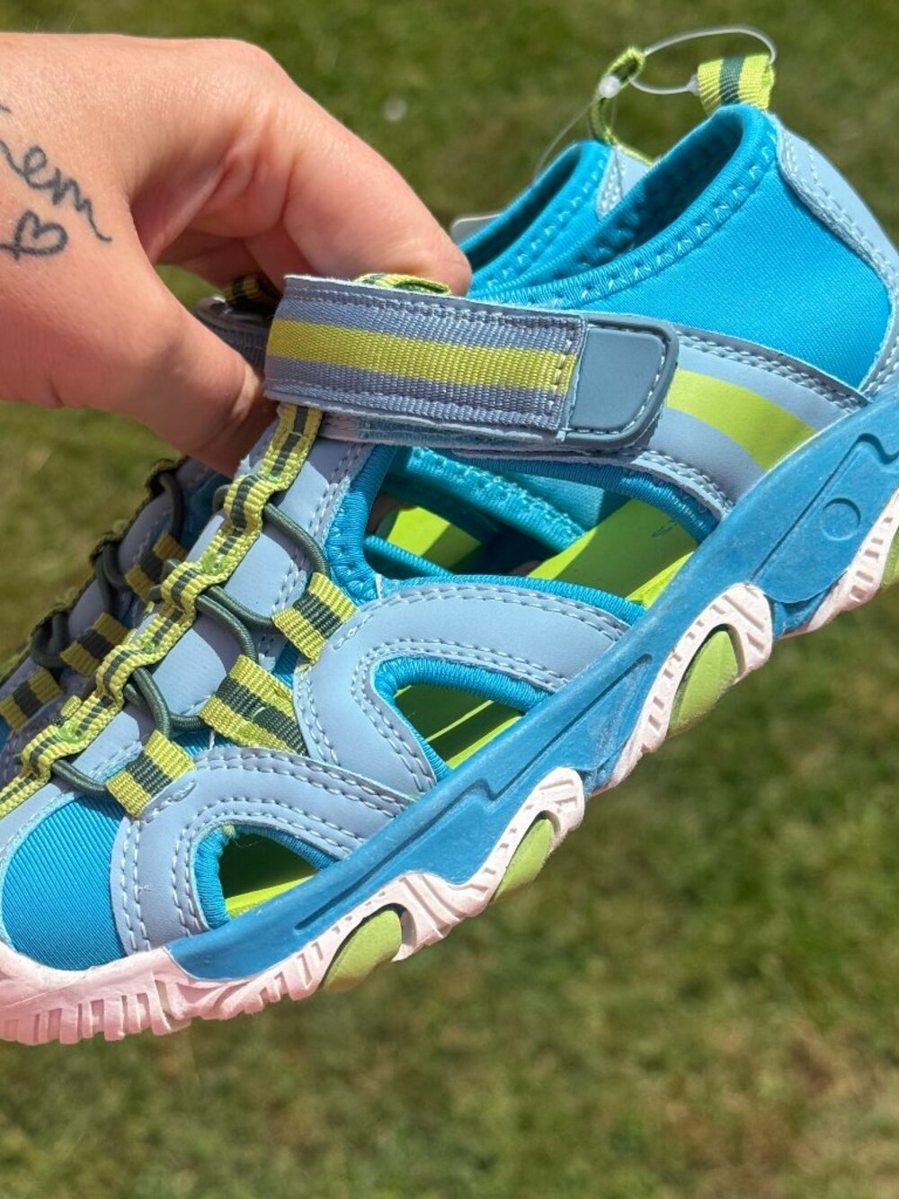 Thereabouts Teal sz12 Sport Sandals Gorpcore Y2K Coastal Kidcore NWT 3426